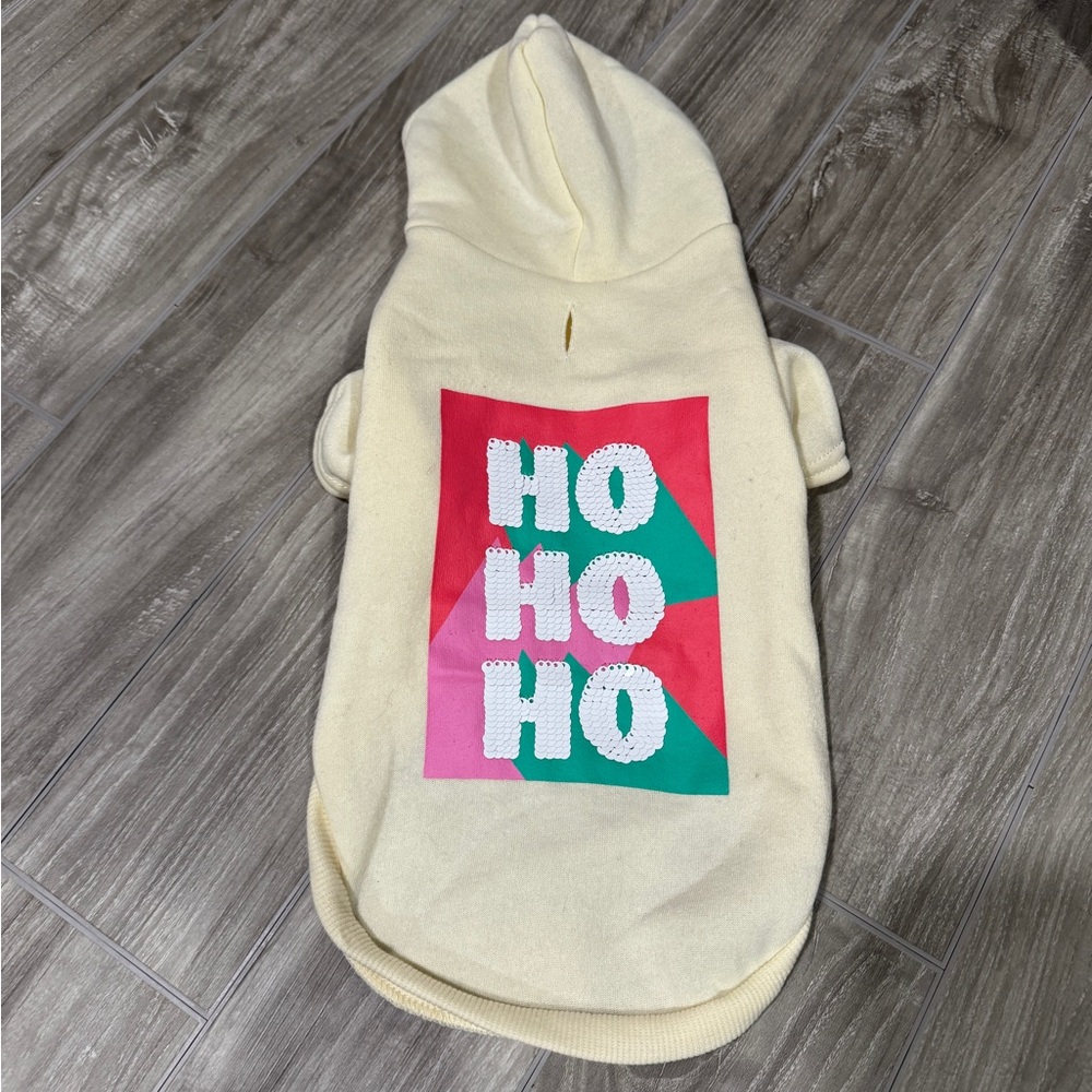 Christmas holiday dog hoodie - small
